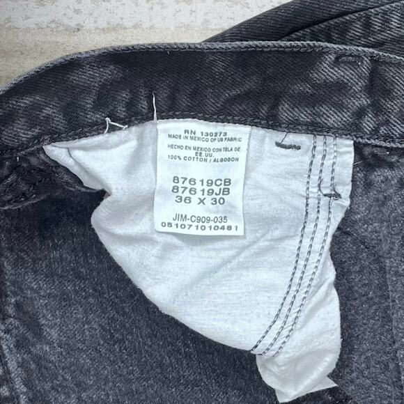 Rustler Work Jeans Jet Black Denim Straight Fit Essential - Picture 4 of 4
